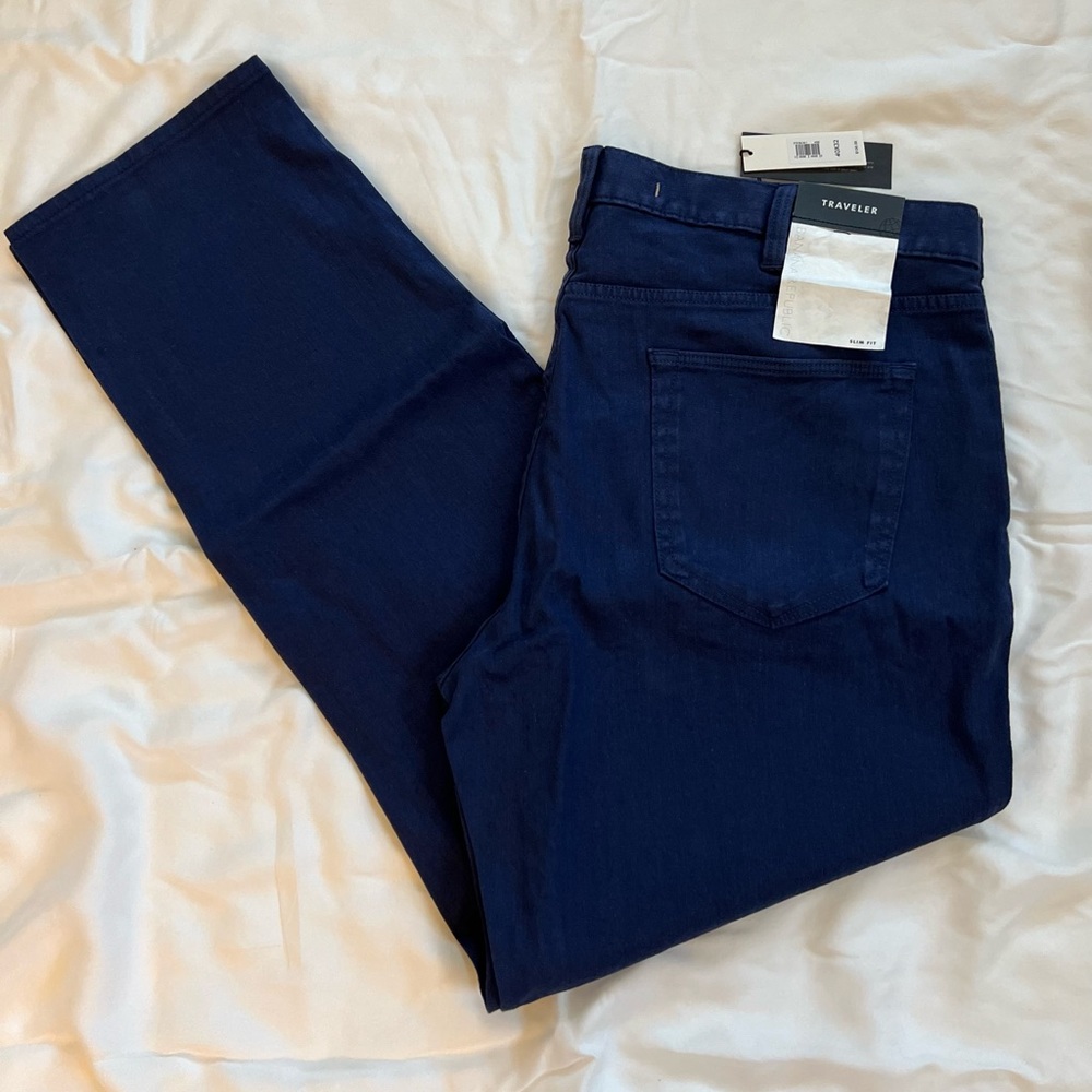 Banana Republic Slim Linen Cotton Traveler Pant